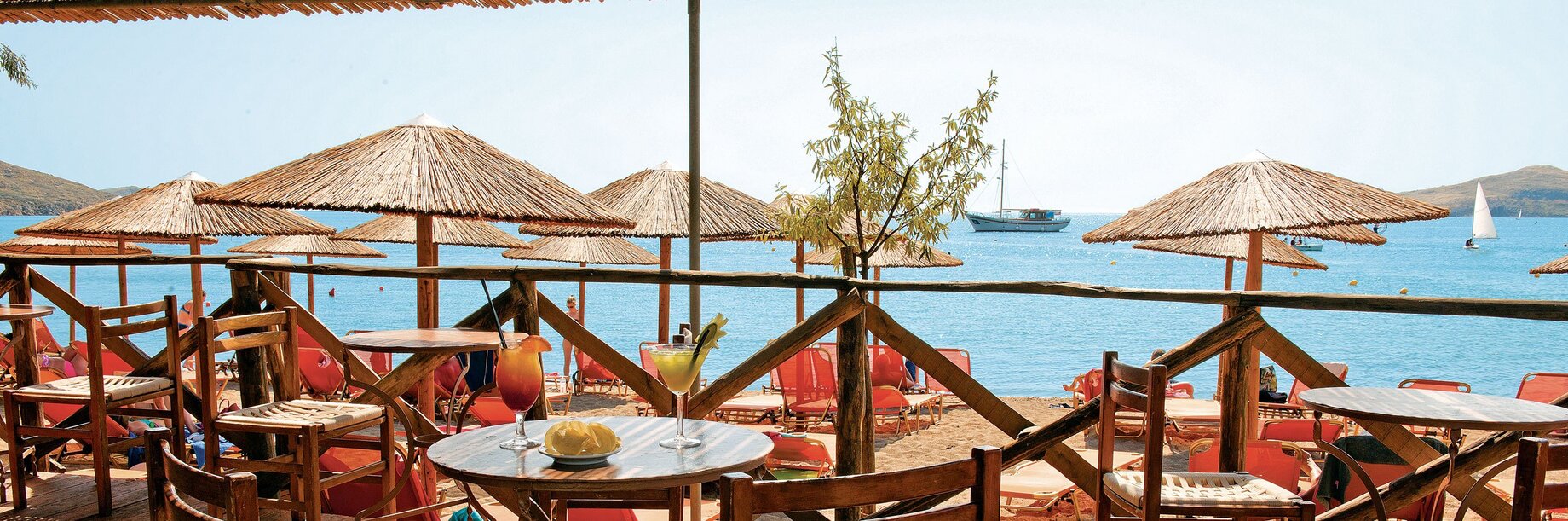 Restaurants at Lemnos Beach Hotel, Greece