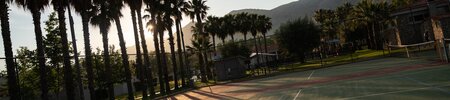 Tennis court at sunset in Paleros