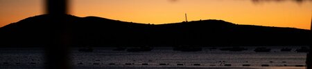 Sun set at Phokaia Beach Resort, Turkey