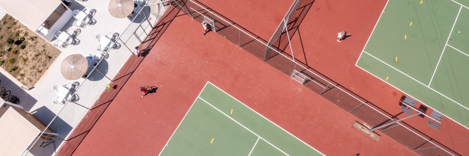 Tennis courts at Kamari