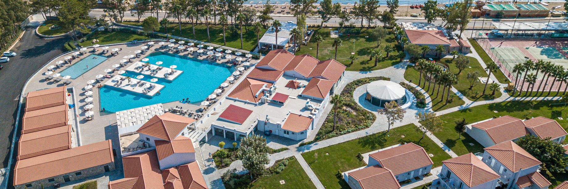 waterfront beach resort in Greece