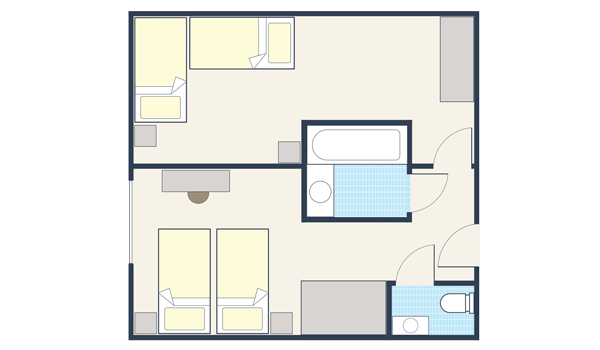 Room plan for Family room