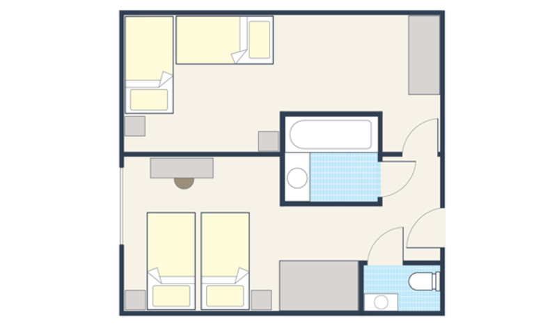 Room plan for Family room