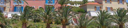 View of Village rooms at Aeolian Village Beach Resort, Lesvos