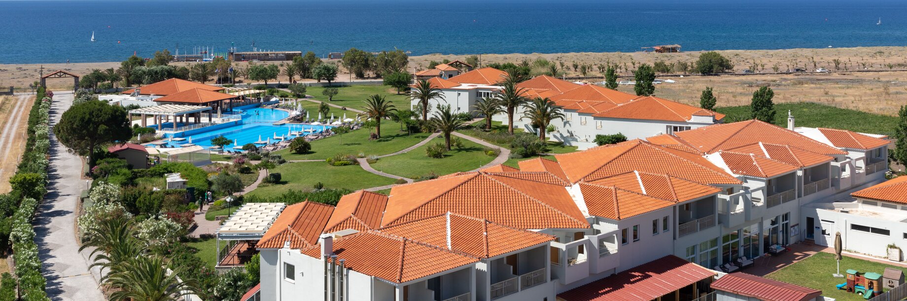 Aeolian Village view of the beach and sea