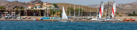 Aeolian Village Beach and watersports equipment