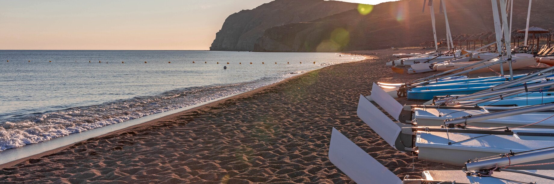 sailing boats at Aeolian Village, Lesvos