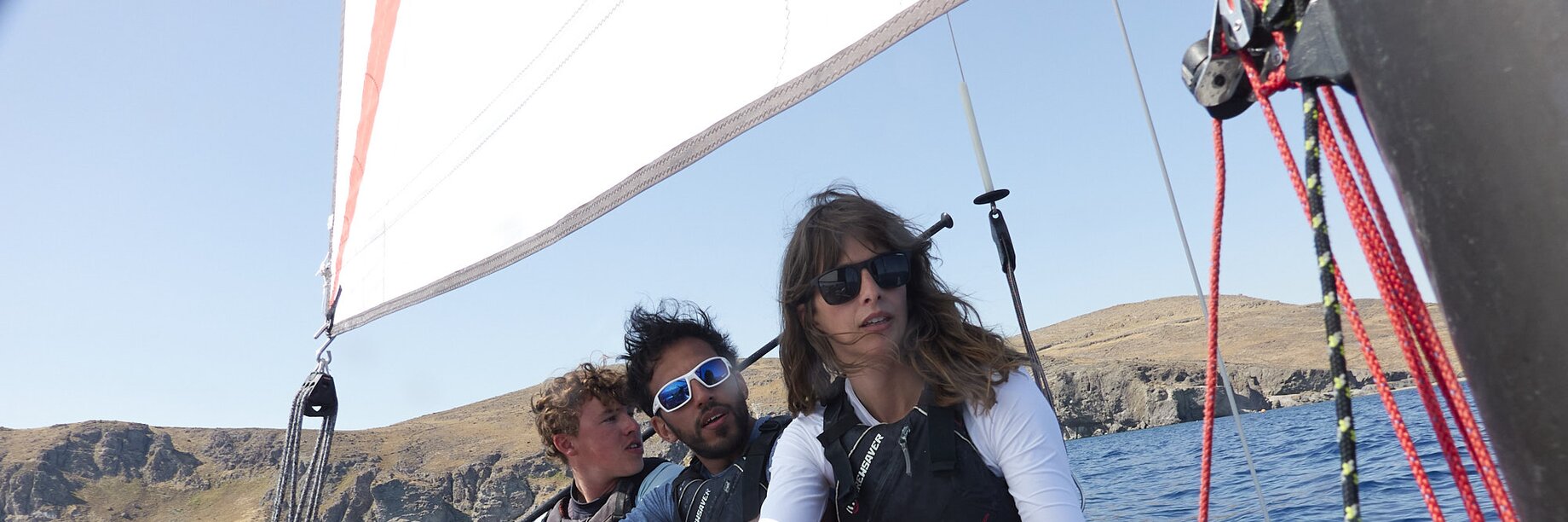 People sailing on a Mark Warner holiday